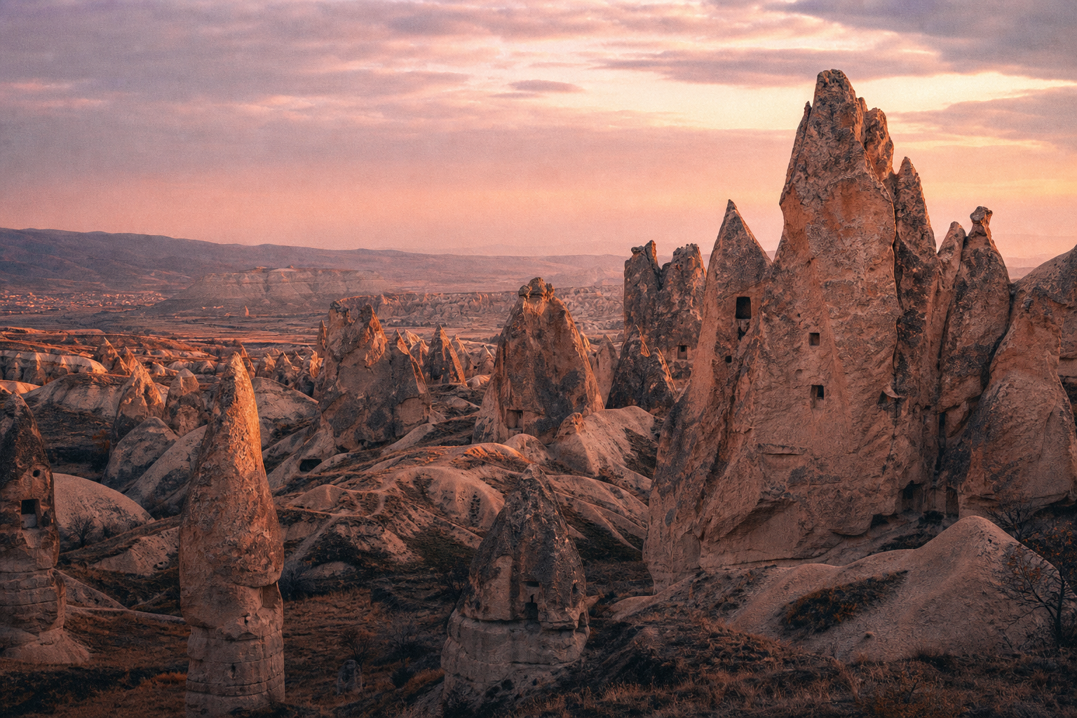 A morning above the fairy chimneys