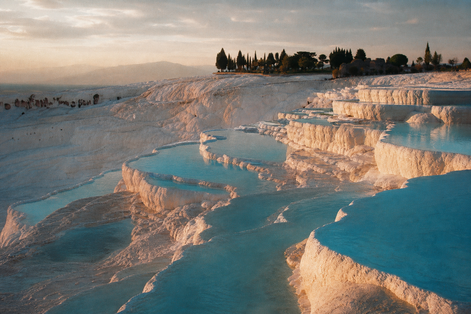 The white terraces of Hierapolis